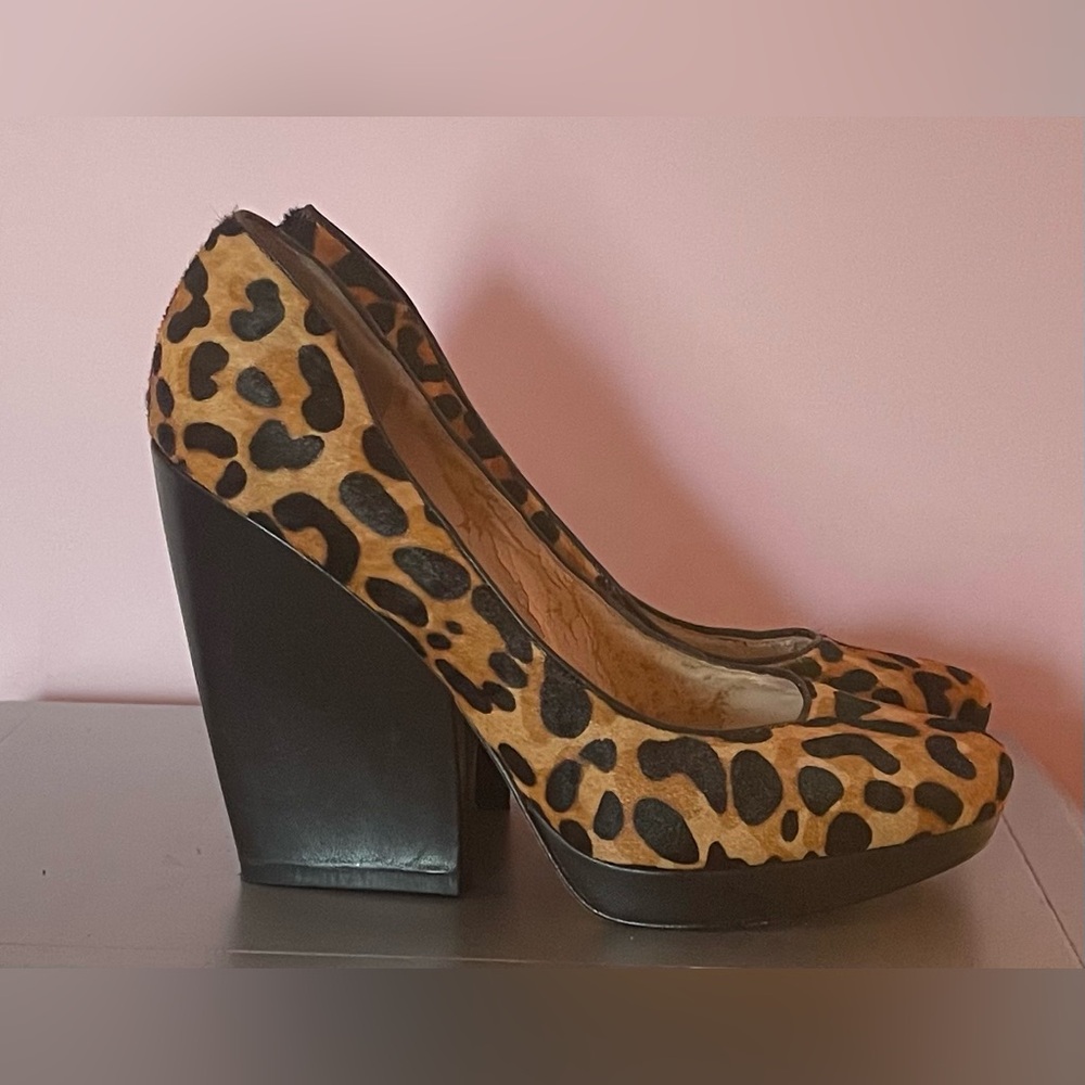 Leopard Print Platform Heels